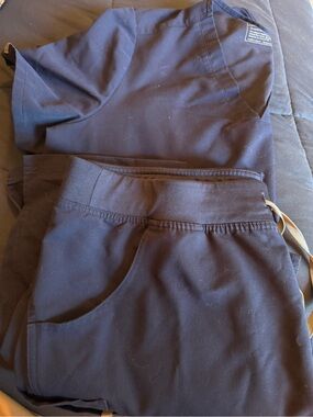 FIGS XL tall navy blue set